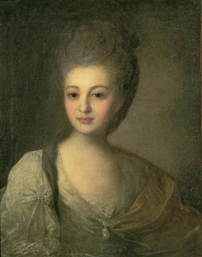 Portrait of Aleksandra P. Struyskaya by Fedor Stepanovich Rokotov